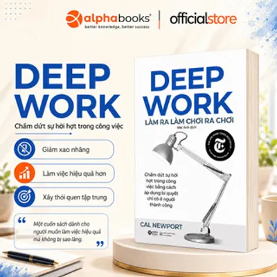 Bìa sách Deep Work – Làm Ra Làm, Chơi Ra Chơi